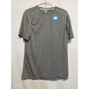 Zone Pro Men's Athletic T-Shirt‎ Gray Short Sleeve Gym Activewear Medium